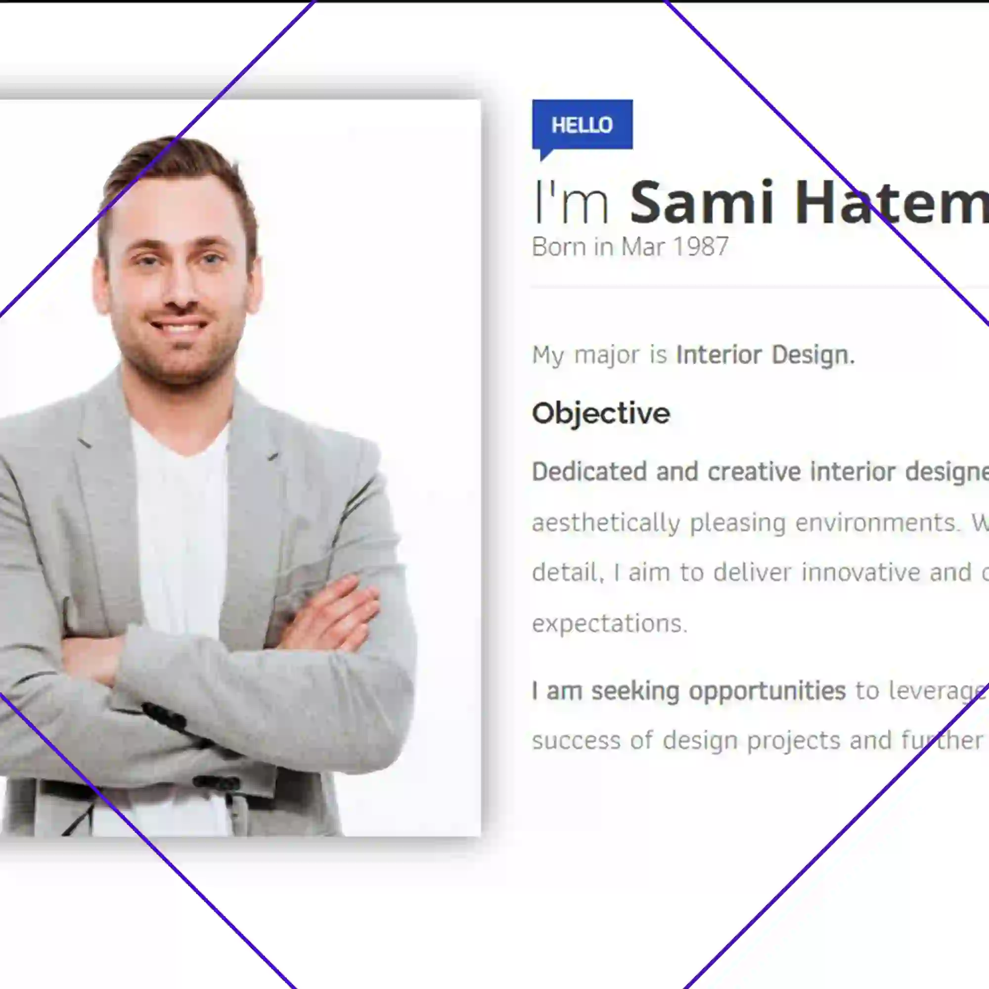Professional CV resume template in Yemen